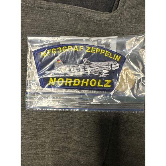 Patches iron or sew on 3pk Aviation-Airplane MFG3GRAF Zeppelin Nordholz. - Picture 3 of 5